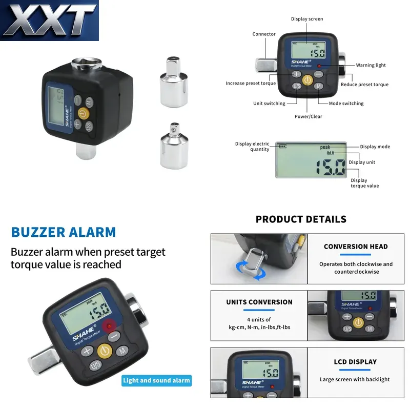 Electronics Repair Tool - Цифровой адаптер динамометрического ключа XXT Shahe,