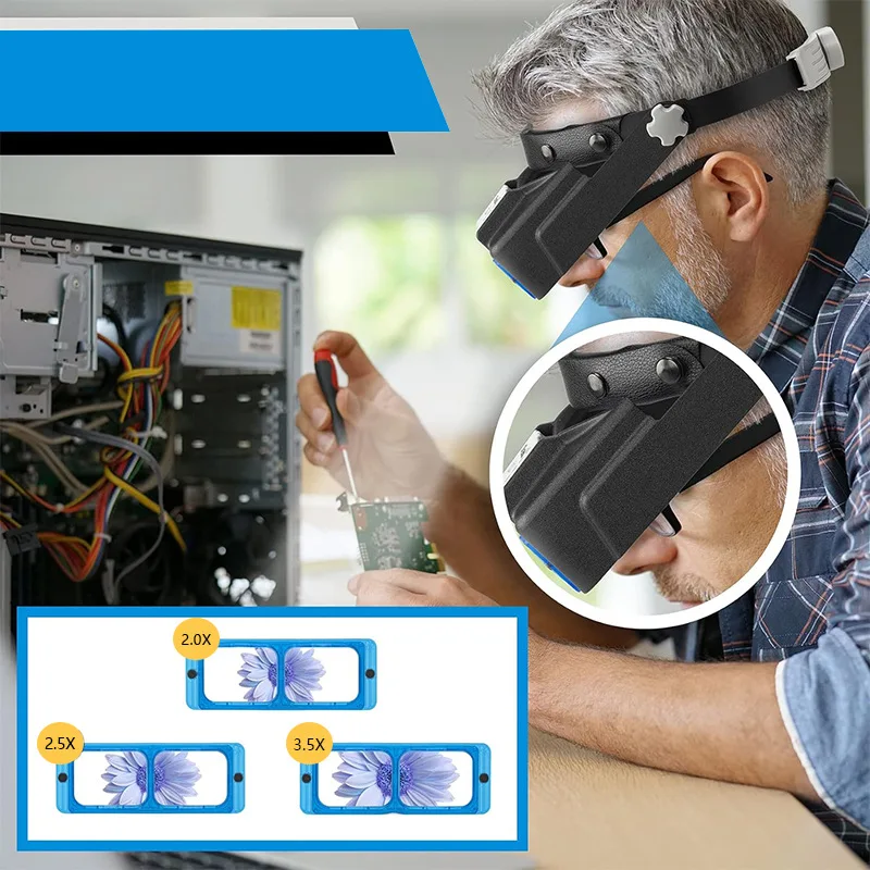 Увеличительные очки с USB-заря – обзор и цена Electronics Repair Glasses