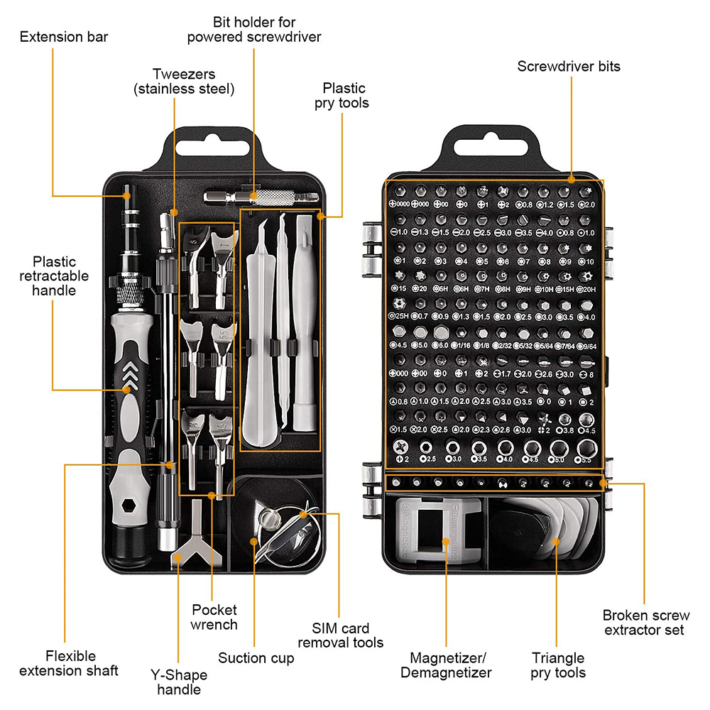 Набор прецизионных отверток 25 – обзор и цена Pentalobe Screwdriver Set