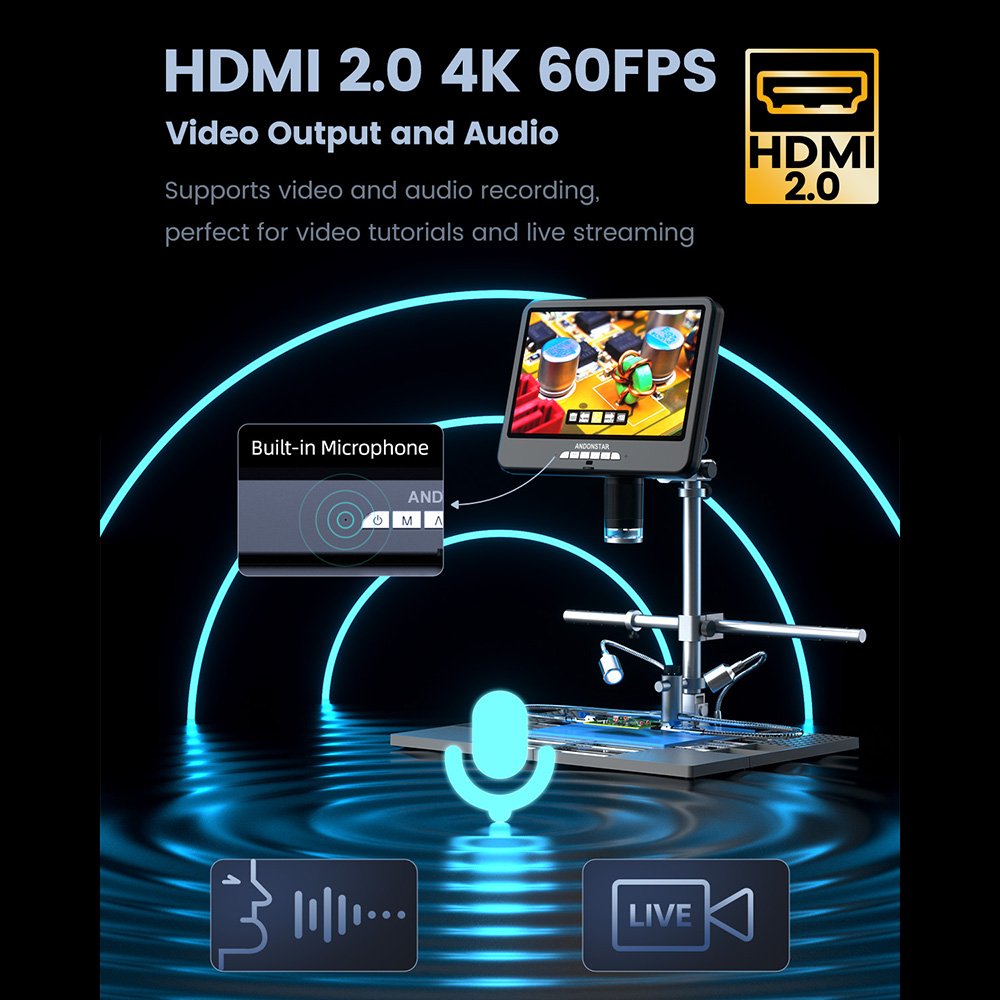 Andonstar 4K 60FPS HDMI цифров – обзор и цена Electronics Repair Plus
